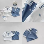 【73-110cm】セットアップ ベビー 男の子 ポロデザイン - 画像 (13)