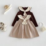 【73-120cm】ワンピース ベビー ノースリーブ レトロ - 画像 (3)