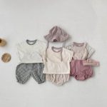 【73-100cm】半袖Tシャツ 男の子 カジュアル ボーダー柄 クルーネック - 画像 (8)
