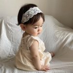 【66-90cm】ロンパース レース切り替え ノースリーブ - 画像 (5)