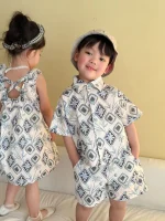 【80-150cm】セットアップ or ワンピース 総柄プリント - 画像 (17)