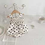 【66-100cm】ロンパースorワンピース ドット プリンセス 姉妹服 - 画像 (4)