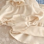 【66-100cm】ロンパースorワンピース フリル クリーム 姉妹服 - 画像 (12)