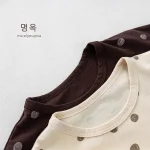 【80-130cm】半袖Tシャツ ベビー 韓国風 ドット - 画像 (12)