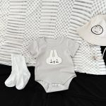 【66-90cm】ロンパース 可愛い ウサギ グレー ベビー服 - 画像 (5)