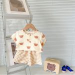 【66-100cm】セットアップ 可愛い クマ柄 コットン 可愛い - 画像 (9)
