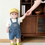 【73-120cm】デニム サロペットカジュアル 可愛い - 画像 (8)