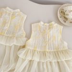 【66-120cm】ロンパースorワンピース プリンセス ふわふわ 姉妹服 - 画像 (13)