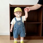 【73-120cm】デニム サロペットカジュアル 可愛い - 画像 (9)