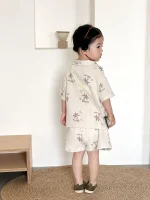 【80-150cm】セットアップ キッズ パームツリーサマー - 画像 (10)