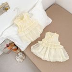 【66-120cm】ロンパースorワンピース プリンセス ふわふわ 姉妹服 - 画像 (9)
