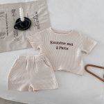 【66-100cm】セットアップ Emmene ワッフル - 画像 (15)