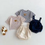 【66-90cm】サロペット カジュアル 無地 - 画像 (3)