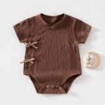 【59-73cm】ロンパース 柔らか 半袖 コットン ベビー服 - 画像 (4)