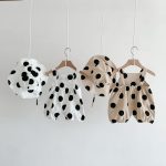 【66-100cm】サロペット ベビー ポルカドット サロペット&帽子 - 画像 (6)