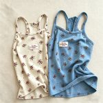 【80-120cm】キャミソール ベビー フラワープリント 合わせやすい - 画像 (6)