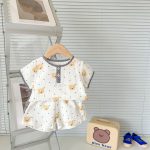 【66-100cm】セットアップ 可愛い クマ柄 コットン 可愛い - 画像 (12)