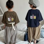 【80-140cm】半袖Ｔシャツ ソーダポッププリント ルーズ フィット - 画像 (17)