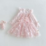 【73-120cm】ワンピース バタフライピンク 可愛い - 画像 (7)