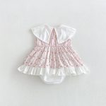 【66-90cm】ロンパース ベビー ピンク ストライプ スウィート - 画像 (7)