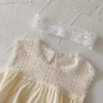 【66-90cm】ロンパース レース切り替え ノースリーブ - 画像 (14)