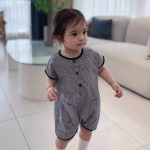 【66-90cm】ロンパース ギンガム チェック ノースリーブ - 画像 (8)