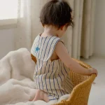 【66-90cm】ロンパース ベビー おしゃれ ストライプ - 画像 (6)