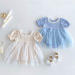 【66-90cm】ロンパース ベビー ワンピース風 無地 ファッション - 画像 (18)