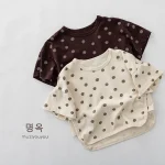 【80-130cm】半袖Tシャツ ベビー 韓国風 ドット - 画像 (3)