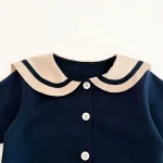 【80-130cm】セットアップ ベビー セーラー風  ナチュラル - 画像 (15)