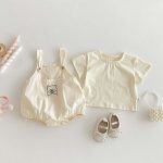 【66-90cm】サロペットロンパース 刺しゅう入り 動物柄 - 画像 (5)