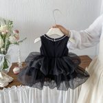 【80-120cm】ワンピース フブラック ふわふわ 可愛い - 画像 (6)