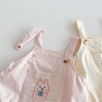 【66-90cm】サロペットロンパース 刺しゅう入り 動物柄 - 画像 (11)
