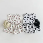 【80-130cm】セットアップ ベビー 女の子 フラワー - 画像 (5)
