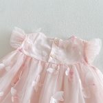 【73-120cm】ワンピース バタフライピンク 可愛い - 画像 (8)