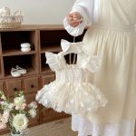 【66-90cm】ロンパース&ヘッドバンド フリル プリンセス - 画像 (3)