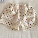 【80-120cm】ショートパンツ カラフル ハートプリント - 画像 (3)