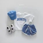 【80-130cm】セットアップ ベビー ノーカラー ワッフル - 画像 (7)