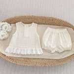 【73-120cm】セットアップ チェック ベスト＆ブルマ - 画像 (3)