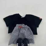 【73-100cm】セットアップ ベビー 韓国風 チェック - 画像 (8)
