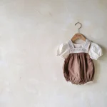 【66-100cm】シャツ or ロンパース ベビー パフスリーブ - 画像 (14)