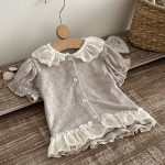 【73-100cm】セット レース フリル 透かし編み 半袖 - 画像 (12)