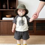 【73-120cm】Tシャツorショートパンツ ゾウー柄 カラーバリ カジュアル - 画像 (8)