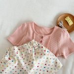 【80-120cm】ショートパンツ カラフル ハートプリント - 画像 (9)