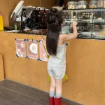 【80-130cm】セットアップ 女の子 英字プリント - 画像 (8)