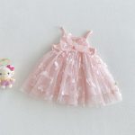 【73-120cm】ワンピース バタフライピンク 可愛い - 画像 (3)