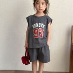 【80-150cm】セットアップ ノースリーブ NUMBER ルーズ - 画像 (10)