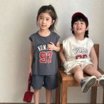 【80-150cm】セットアップ ノースリーブ NUMBER ルーズ - 画像 (7)