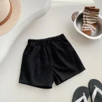 【90-140cm】ショートパンツ キッズ ナチュラル シンプル - 画像 (6)
