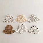 【GOODS】帽子 柔らか ドット 可愛い